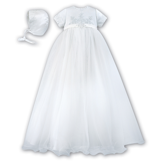 Sarah Louise Christening Gown & Bonnet – 1041